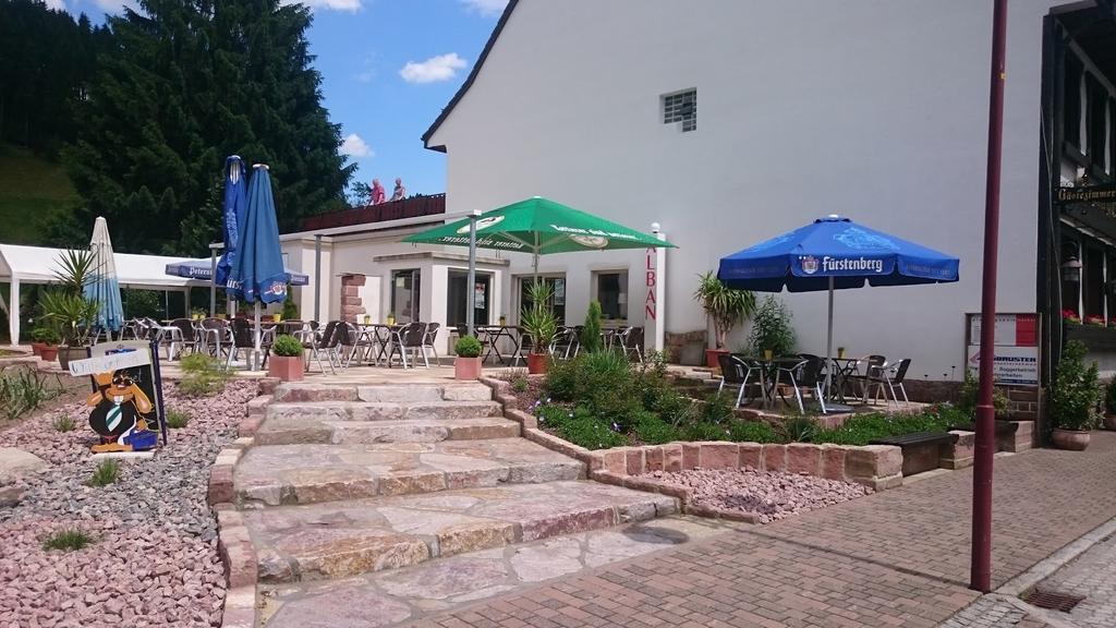 באד ריפולדסאו - שאפבאך Hotel Restaurant Albans Sonne מראה חיצוני תמונה
